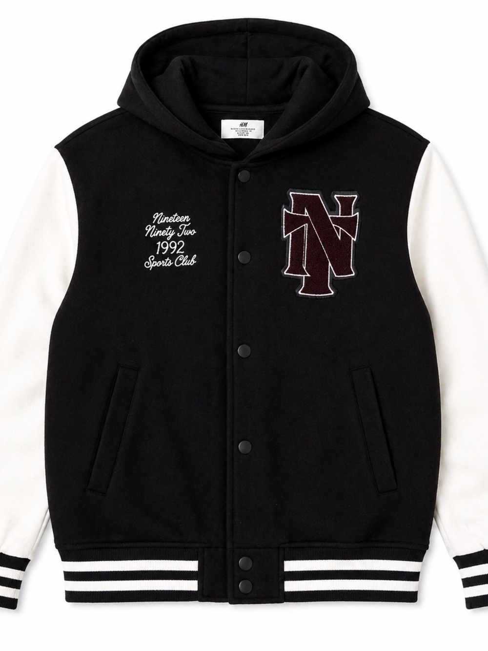 H&M Boys Printed Sweatshirt Baseball Jacket - Picture 2 of 8